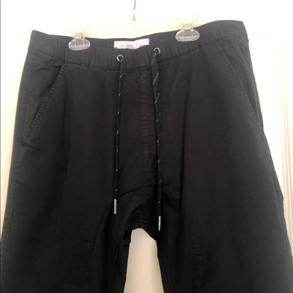 Men’s black drawstring joggers - Picture 3 of 7